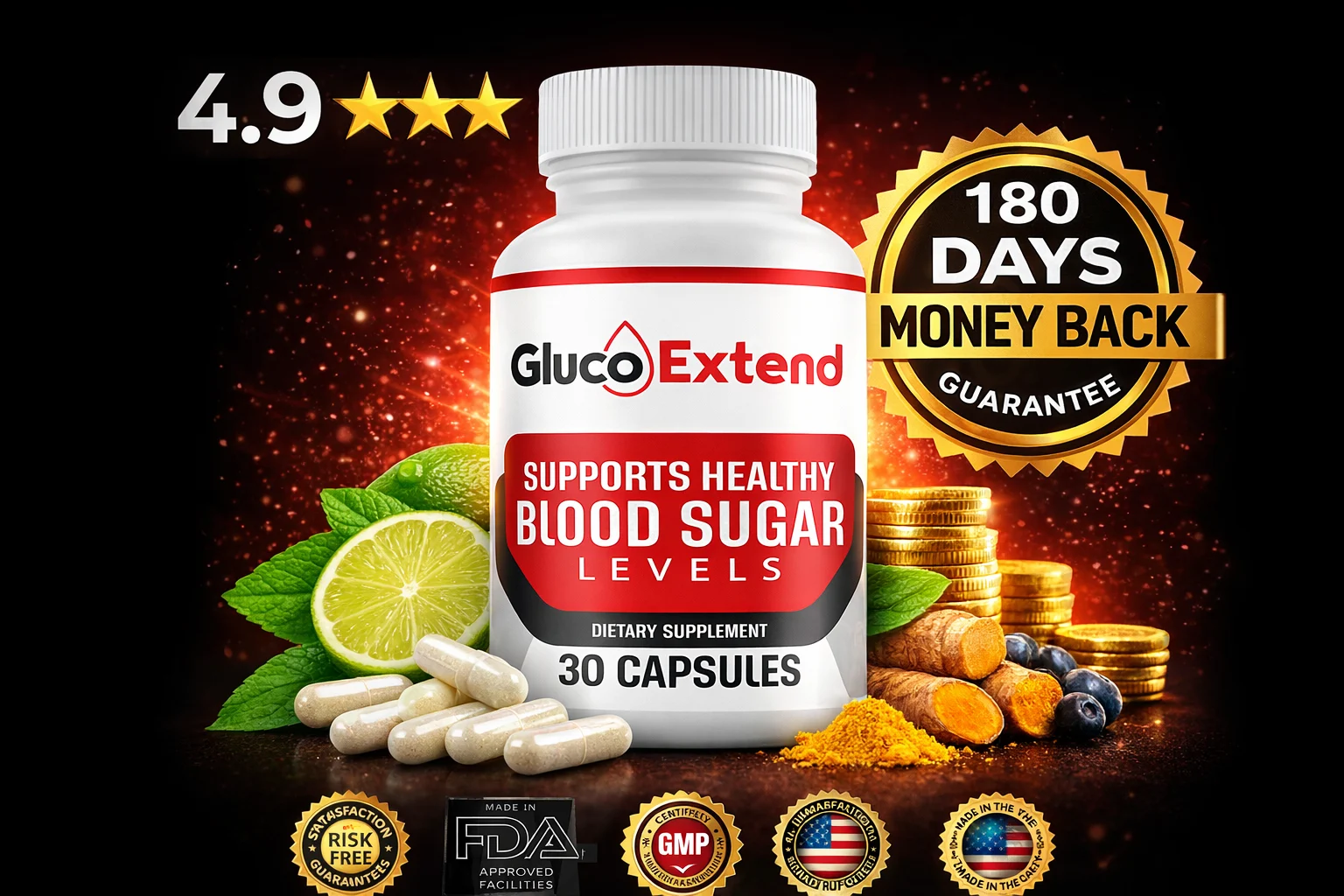 Gluco Extend Blood Sugar Support Supplement